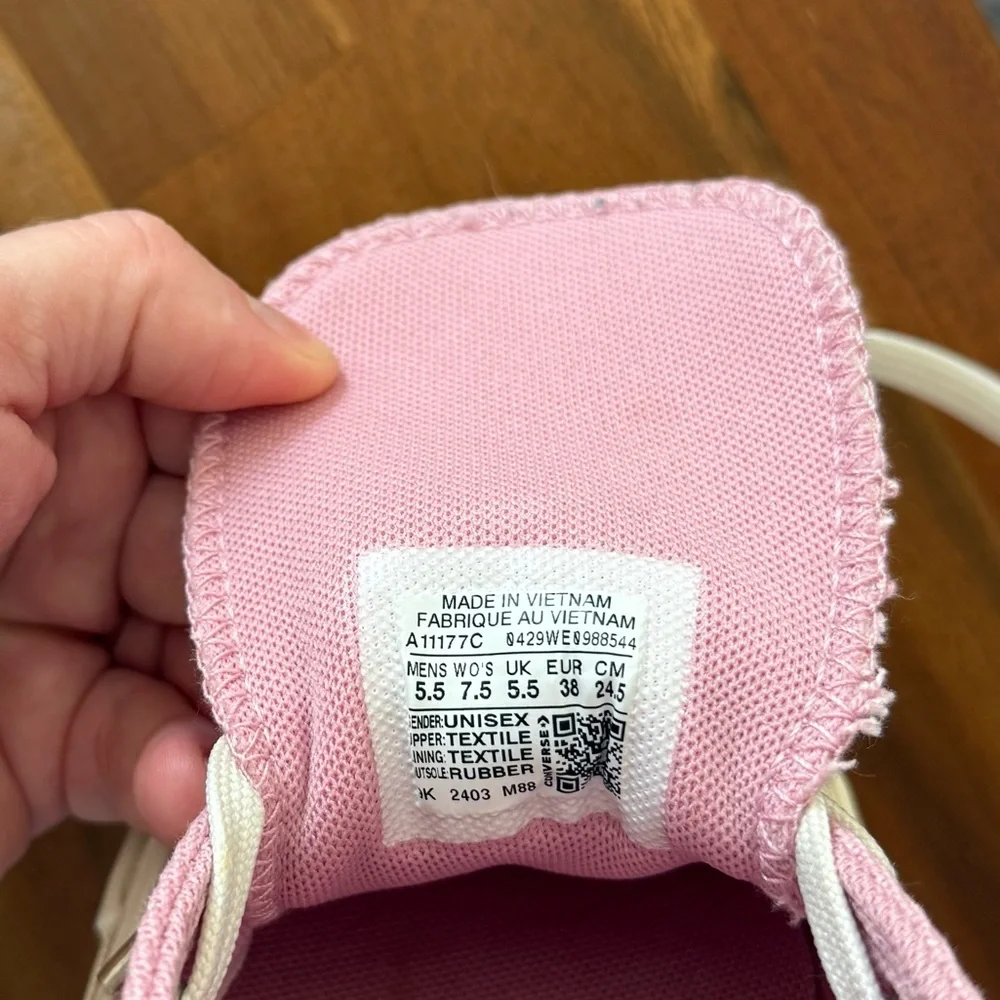 CONVERSE Chuck 70 Metal Rings Low Top Size 7,5 Women's Shoes Pink - Picture 8 of 8